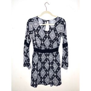 Chiffon Patterned Dress